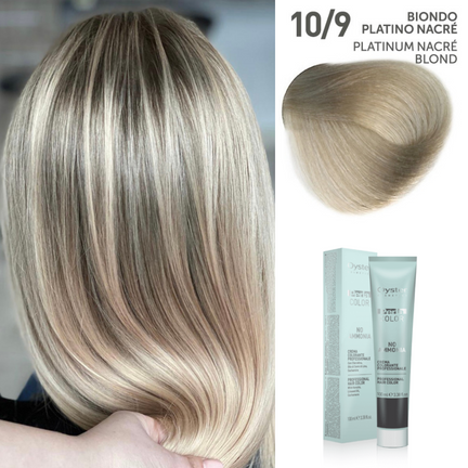 Vopsea fara amoniac ITALIA - OYSTER Perlacolor NA 10/9 PLATINUM NACRÉ BLOND 100 ml