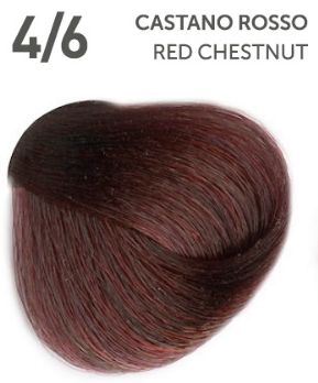 Vopsea fara amoniac ITALIA - OYSTER Perlacolor NA 4/6 RED CHESTNUT 100 ml