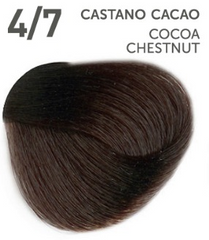 Vopsea fara amoniac ITALIA -  OYSTER Perlacolor NA 4/7 COCOA CHESTNUT 100 ml