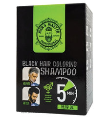 Vopsea pentru barba si par - MEN's MASTER Professional - Nuanta Negru, 10 x 25 ml