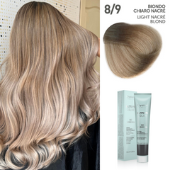 Vopsea fara amoniac ITALIA -  OYSTER Perlacolor NA 8/9 LIGHT NACRÉ BLOND 100 ml