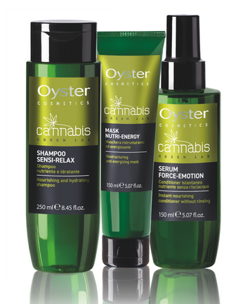 Pachet Cannabis Sampon + Masca + Serum - Oyster Cannabis Professional Pack