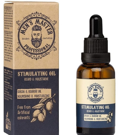 Ulei pentru cresterea barbii - MEN'S MASTER Professional Stimulating Beard Oil 30 ml