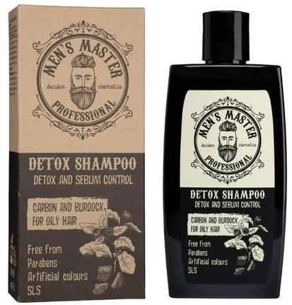 Sampon detox - MEN'S MASTER Professional Detox Shampoo Carbon and Burdock 260 ml
