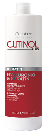 Sampon restructurant cu Acid Hialuronic si Keratina - OYSTER Cutinol Plus Keratin Shampoo 1000 ml