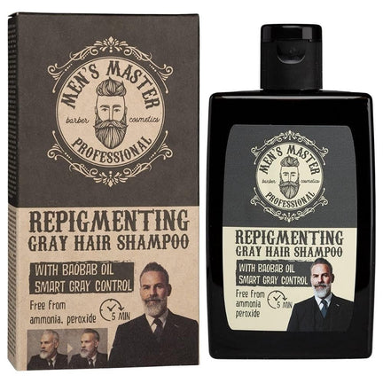 Sampon nuantator repigmentarea parului carunt – MEN'S MASTER Professional 120 ml