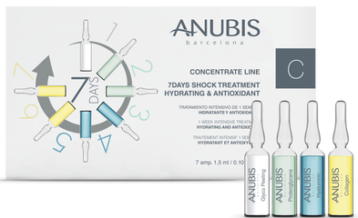 Tratament SOC 7 zile, hidratare intensiva si efect antioxidant - Anubis 7 Days Shock 7x1,5ml