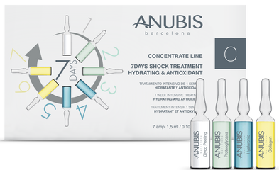 Tratament SOC 7 zile, hidratare intensiva si efect antioxidant - ANUBIS 7 Days Shock 7x1,5ml