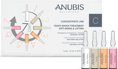 Tratament SOC 7 zile, efect lifting si anti-imbatranire - ANUBIS 7 Days Shock Treatment 7x1,5ml