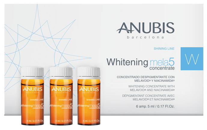 Concentrat pentru tenul pigmentat cu efect de albire - Anubis Shining Line Whitening Mela5 Concentrate 6x5ml