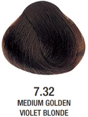 Vopsea permanenta fara amoniac - Alfaparf Milano Precious Nature Ammonia-Free Permanent Hair Color 60 ml - MEDIUM GOLDEN VIOLET BLONDE 7.32