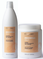 Pachet profesional pentru restructurare par deteriorat- OYSTER Sublime Citrus Pack 2x1000 ml