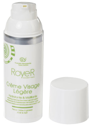 Crema BIO matifianta ten gras/mixt, cu Slime de Melc - ROYER COSMETIQUE Creme Visage Legere 50 ml