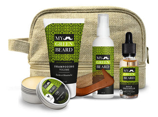 Kit pentru volumul barbii si mustatii MY GREEN BEARD - Beard Volume Kit