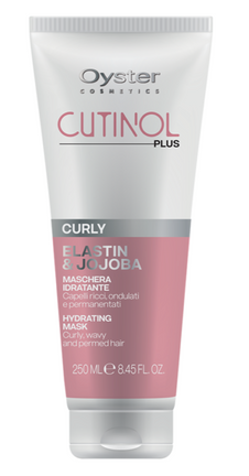 Masca pentru par ondulat cu Elastina si Ulei de Jojoba - OYSTER Cutinol Plus Curly Mask 250 ml