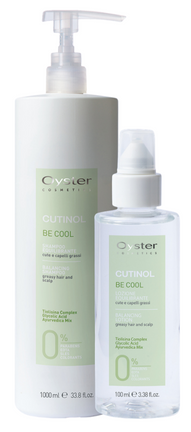 Pachet tratament pentru par gras, fara parabeni - Oyster Cutinol Be Cool SALON SIZE Pack