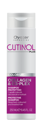 Sampon pentru par decolorat, vopsit cu C3-Plex si Colagen - OYSTER Cutinol Plus Color Up Shampoo 250 ml