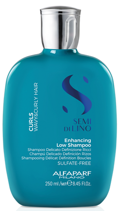 Sampon pentru par cret sau ondulat - ALFAPARF Semi di Lino Curls Enhancing Low Shampoo 250 ml