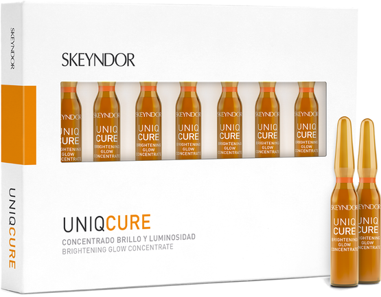 Fiole soc antioxidante cu 10% derivat de vitamina C - SKEYNDOR Uniqure Brightening Glow Concentrate 7x2ml