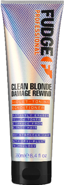 Balsam reparator pentru par blond - FUDGE Clean Blonde Damage Rewind Violet Toning Conditioner 250 ml