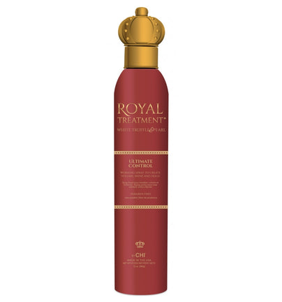 Fixativ cu uscare rapida, cu trufe albe si perle – CHI Royal Treatment Ultimate Control 284 ml