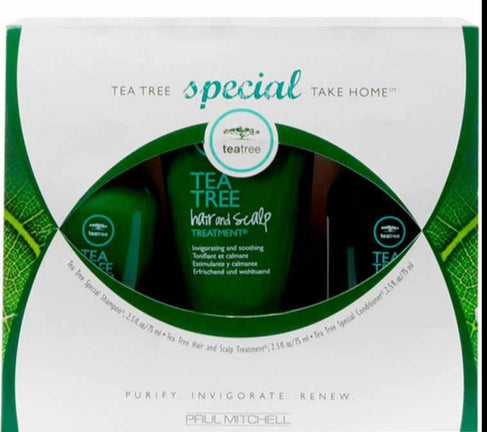 Set 3 produse pentru revigorare - PAUL MITCHELL Take Home Kit Tea Tree Special