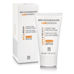 Crema hidratanta cu protectie solara - Bruno Vassari Collagen Booster City&Beach Everyday Protection SPF40 50 ml