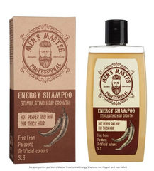 Sampon pentru intarirea parului - MEN'S MASTER Professional Energy Shampoo Hot Pepper and Hop 260 ml