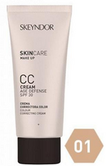 Crema coloranta antirid, nuanta deschisa - SKEYNDOR CC Cream Age Defence SPF30 40 ml