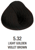 Vopsea permanenta fara amoniac - Alfaparf Milano Precious Nature Ammonia-Free Permanent Hair Color 60 ml - LIGHT GOLDEN VIOLET BROWN 5.32
