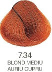Vopsea permanenta - Alfaparf EOC Cube Vopsea permanenta 3D Tech 60ml - Blond mediu auriu cupru 7/34