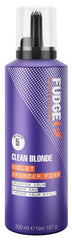Spuma hidratanta pentru par blond/fin - FUDGE Clean Blonde Violet Xpander Foam 200 ml