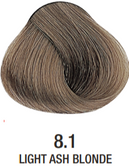 Vopsea permanenta fara amoniac - Alfaparf Milano Precious Nature Ammonia-Free Permanent Hair Color 60 ml - LIGHT ASH BLONDE 8.1