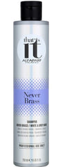 Sampon pigmentat pentru blond rece sau par alb - Alfaparf That's It Never Brass 250ml