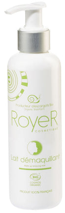 Lapte demachiant certificat BIO, cu Slime de Melc - ROYER COSMETIQUE Lait Demaquillant 200 ml