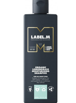 Sampon pentru hidratare - LABEL M Organic Lemongrass Moisturising Shampoo 300 ml