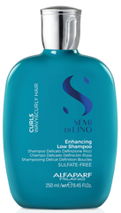 Sampon pentru par cret sau ondulat - ALFAPARF Semi di Lino Curls Enhancing Low Shampoo 250 ml