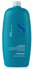 Sampon pentru par cret sau ondulat - ALFAPARF Semi di Lino Curls Enhancing Low Shampoo 1000 ml