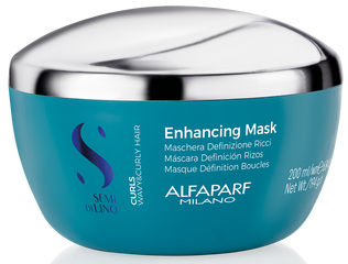 Masca pentru par cret sau ondulat - ALFAPARF Semi di Lino Curls Enhancing Mask 200 ml