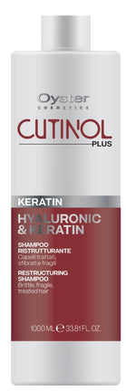 Sampon restructurant cu Acid Hialuronic si Keratina - OYSTER Cutinol Plus Keratin Shampoo 1000 ml