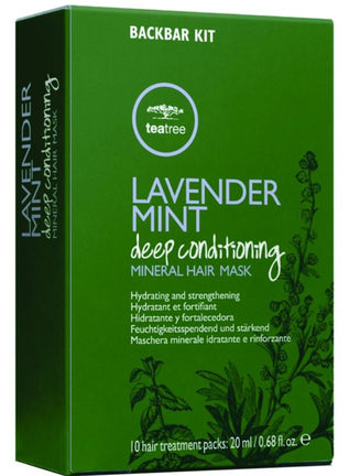 Masca pentru hidratare puternica - PAUL MITCHELL Tea Tree Lavender Mint Mineral Hair Mask 150 ml 10x20ml