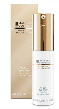 Crema contur ochi tripla ingrijire- JANSEEN Mature Skin Tri-Care Eye Cream 15 ml