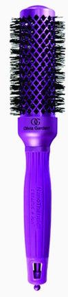 Perie termica ceramic+ion - Olivia Garden Nanothermic Thermal Violet Valentine 34 mm