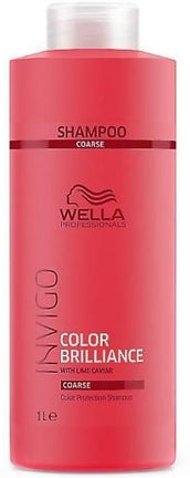 Sampon pentru parul vopsit cu structura puternica - Wella Invigo Brilliance Coarse Hair Shampoo 1000 ml