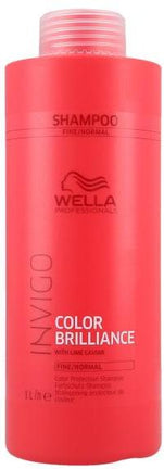 Sampon pentru parul vopsit cu structura fina-normala - Wella Invigo Brilliance Fine Hair Shampoo 1000 ml